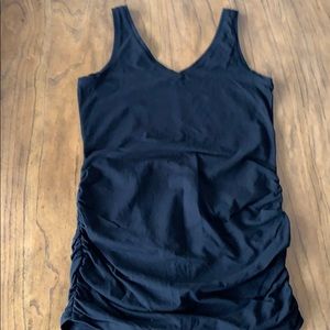Black maternity tank top